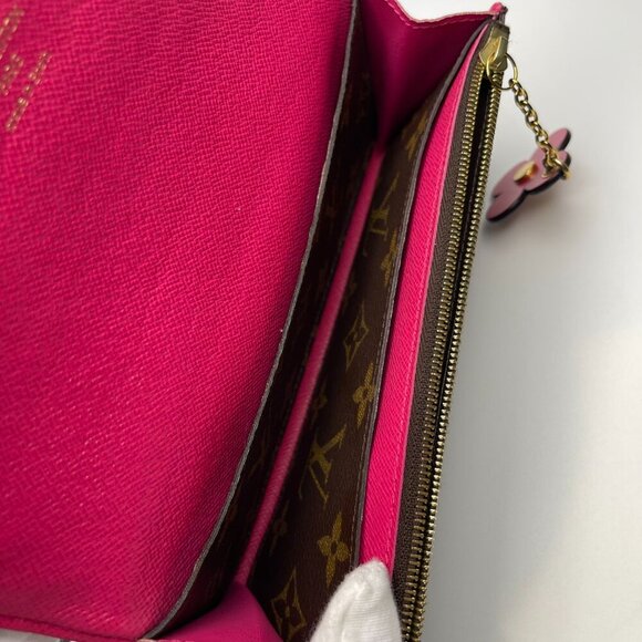 Louis Vuitton  Monogram Bloom Flower Emilie Wallet - Fuchsia - Preowned - Picture 5 of 15